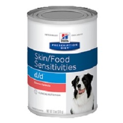 Hill`s D/D диетический консервированный корм для лечения пищевых аллергий, Prescription Diet™ d/d™ Canine Salmon, 370 гр.