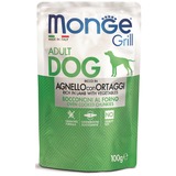 Monge Dog Grill Pouch для собак ягненок с овощами 100 г