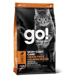 GO! Natural holistic беззерновой сухой корм для котят и кошек, с лососем, GO! SKIN + COAT