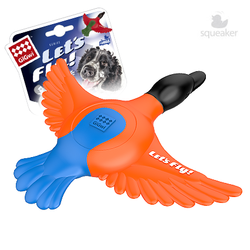 Gigwi Let`s Fly игрушка для собак Утка для метания с пищалкой 30 см арт.75427
