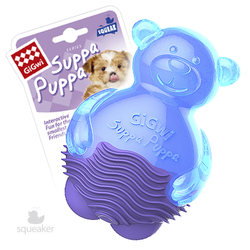 Gigwi Suppa Puppa игрушка для щенков Мишка с пищалкой 10 см арт.75424