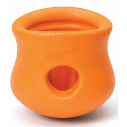 West Paw игрушка под лакомства для собак Zogoflex Toppl, S 8 см, оранжевая