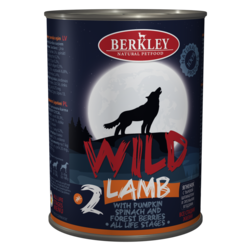 Berkley Wild Беркли Вайлд Ягненок с тыквой, шпинатом и лесными ягодами для собак всех возрастов №2, 400 гр.
