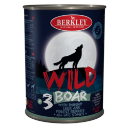 Berkley Wild Беркли Вайлд Кабан с пастернаком, сладким луком и лесными ягодами для собак всех возрастов №3, 400 гр.