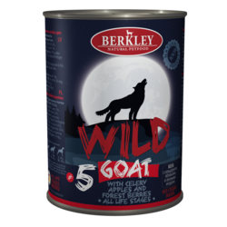 Berkley Wild Беркли Вайлд Коза с сельдереем, яблоками и лесными ягодами для собак всех возрастов №5, 400 гр.