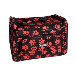 Wahl сумка грумера Paw Print bag черная с красными лапками