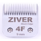 Стригущий нож Ziver 9мм black edge для машинок для стрижки, слот А5 - #4F, сталь