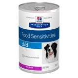 Hill's™ Prescription Diet™ d/d™ диетический консервированный корм для собак при пищевых аллергиях, с уткой, 370 гр.