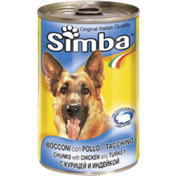 Simba Dog консервы для собак кусочки курицы с индейкой