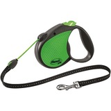 Flexi Limited Edition Neon Reflect S тросовый поводок-рулетка 5 м для собак до 12 кг, цвет зеленый