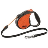 Flexi Limited Edition Neon Reflect M тросовый поводок-рулетка 5 м для собак до 20 кг, цвет оранжевый