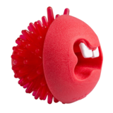Rogz игрушка Fred с отверстиями для лакомств и массажными насечками, средняя, красная, FRED TREAT BALL