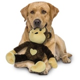 Mighty супер прочная игрушка для собак "Сафари" Обезьяна, 35 см, цвет коричневый, прочность 7/10, Safari Monkey Brown
