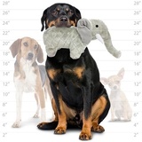 Mighty супер прочная игрушка для собак "Сафари" Слон Элли, 30 см, серый, прочность 8/10, Safari Elephant