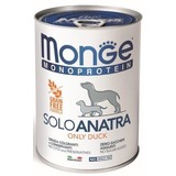 Monge Dog Monoprotein Solo консервы для собак паштет из утки 400г